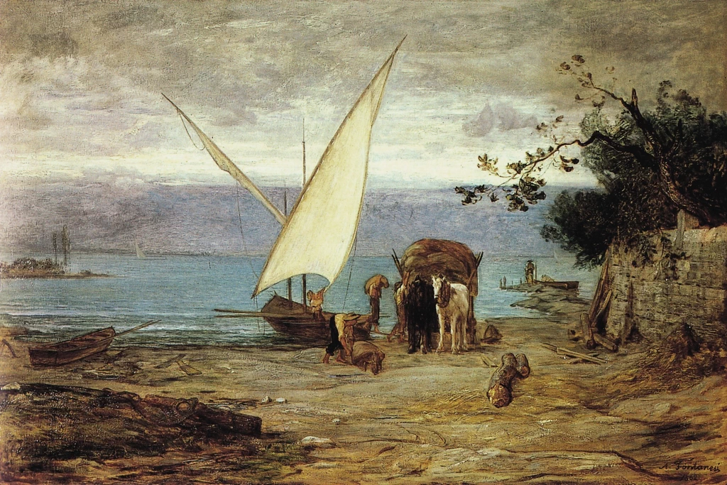 Al Lemano, sulle rive del lago di Ginevra, 1862 - Galleria d’Arte Moderna Ricci Oddi, Piacenza